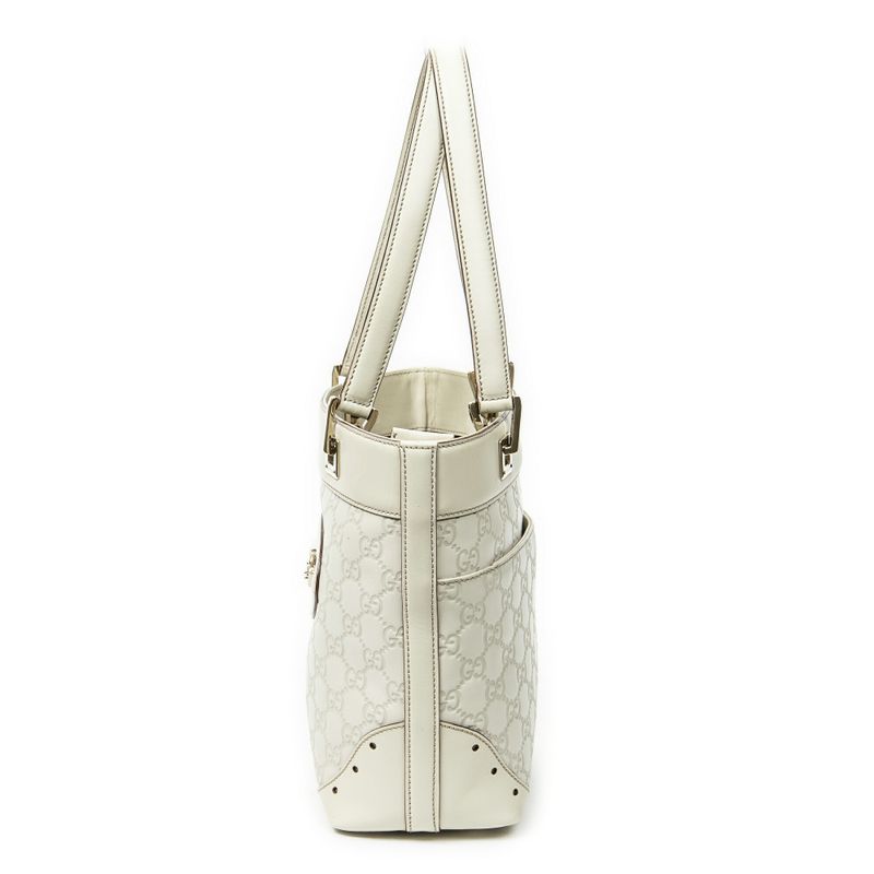 Gucci Small Punch Tote Ivory Guccissima A