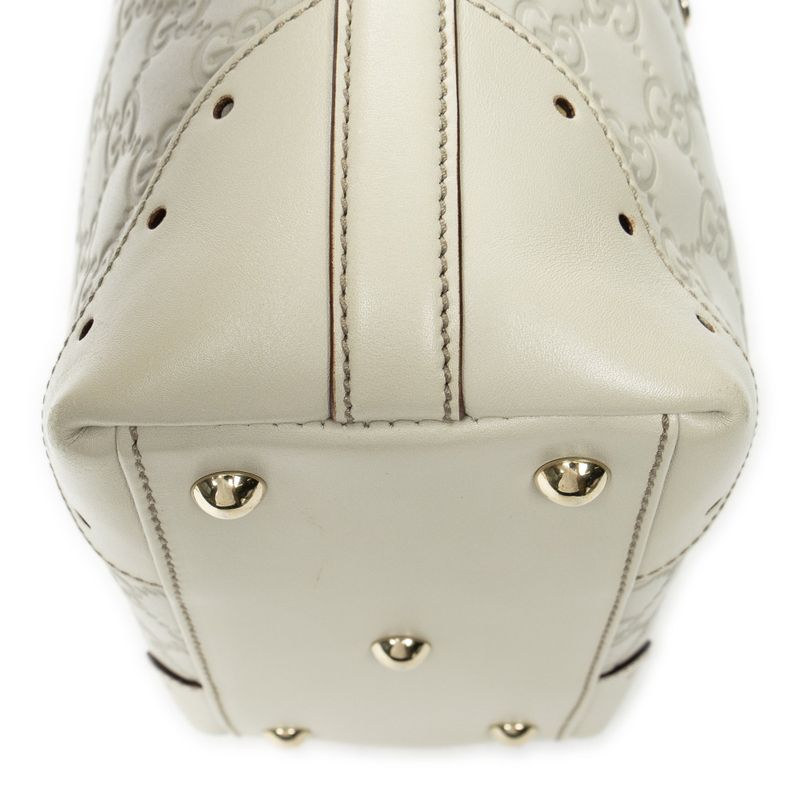 Gucci Small Punch Tote Ivory Guccissima A