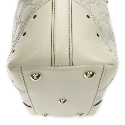 Gucci Small Punch Tote Ivory Guccissima A