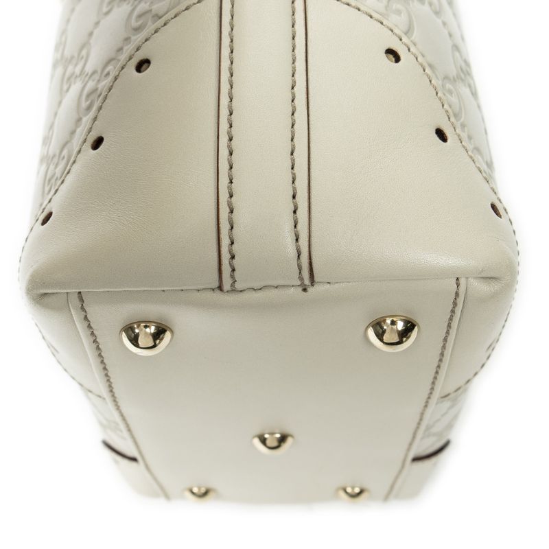Gucci Small Punch Tote Ivory Guccissima A