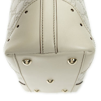 Gucci Small Punch Tote Ivory Guccissima A