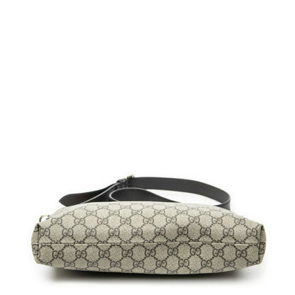 Gucci Anagram Slip Pocket Messenger Beige/dark Brown Supreme PVC Canvas A