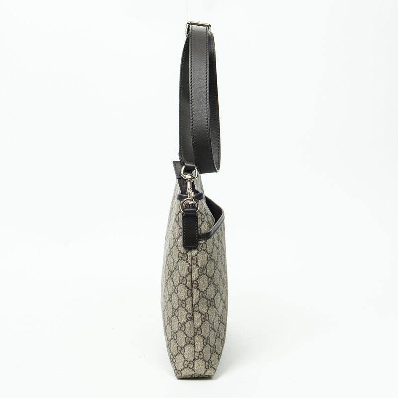 Gucci Anagram Slip Pocket Messenger Beige/dark Brown Supreme PVC Canvas A