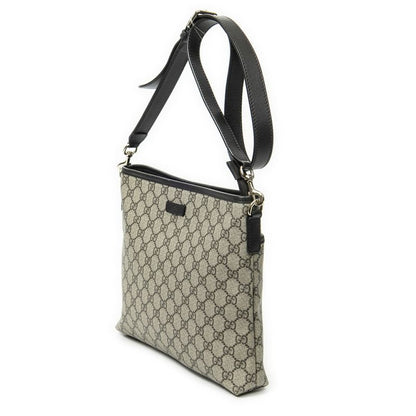 Gucci Anagram Slip Pocket Messenger Beige/dark Brown Supreme PVC Canvas A