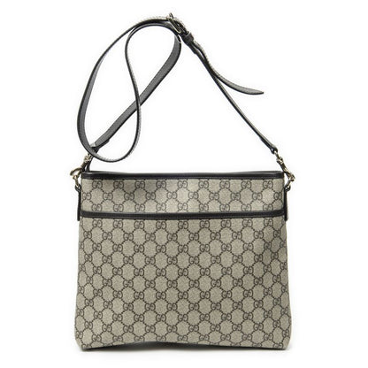 Gucci Anagram Slip Pocket Messenger Beige/dark Brown Supreme PVC Canvas A