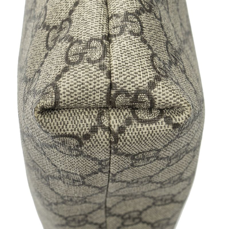 Gucci Anagram Slip Pocket Messenger Beige/dark Brown Supreme PVC Canvas A