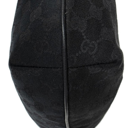 Gucci Half Moon Zip Messenger Black GG Canvas A