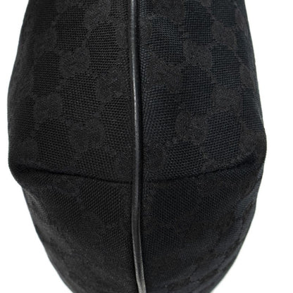 Gucci Half Moon Zip Messenger Black GG Canvas A