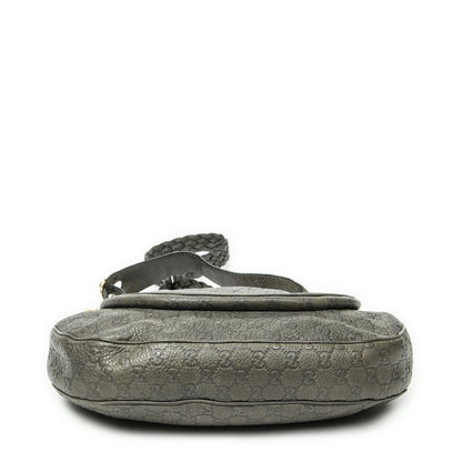 Gucci Large New Pelham Hobo Grey Guccissima A