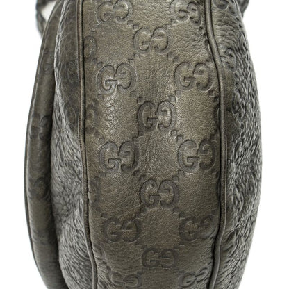 Gucci Large New Pelham Hobo Grey Guccissima A