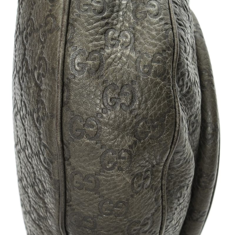 Gucci Large New Pelham Hobo Grey Guccissima A