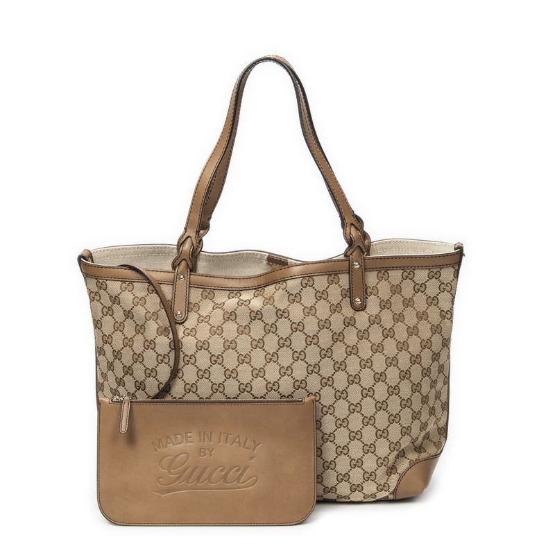 Gucci Medium Craft Tote Beige/brown GG Canvas A