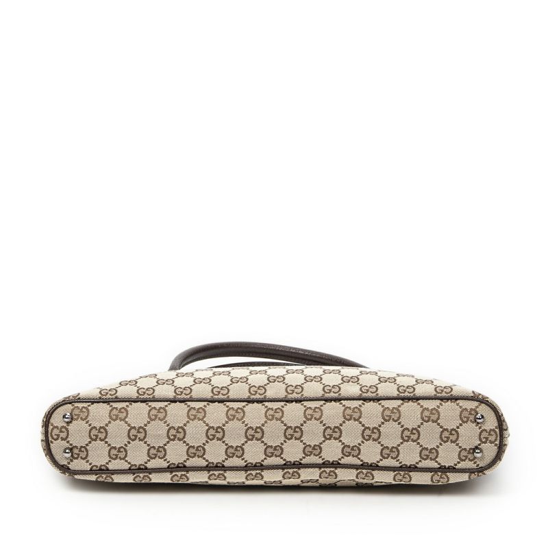 Gucci Tote Bag Beige/dark Brown GG Canvas A