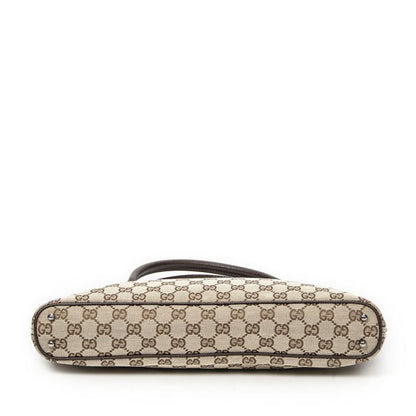 Gucci Tote Bag Beige/dark Brown GG Canvas A