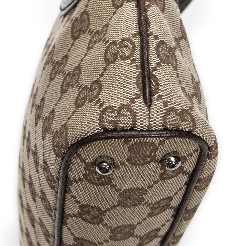 Gucci Tote Bag Beige/dark Brown GG Canvas A