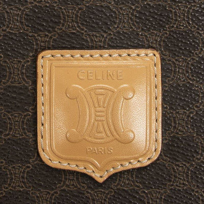 Celine Vintage Small Boston Brown/beige Macadam PVC Canvas A