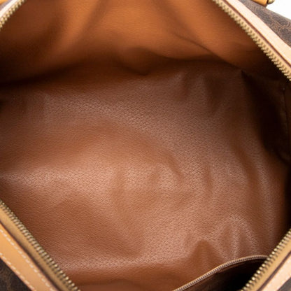 Celine Vintage Small Boston Brown/beige Macadam PVC Canvas A