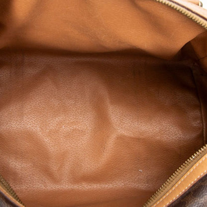 Celine Vintage Small Boston Brown/beige Macadam PVC Canvas AB