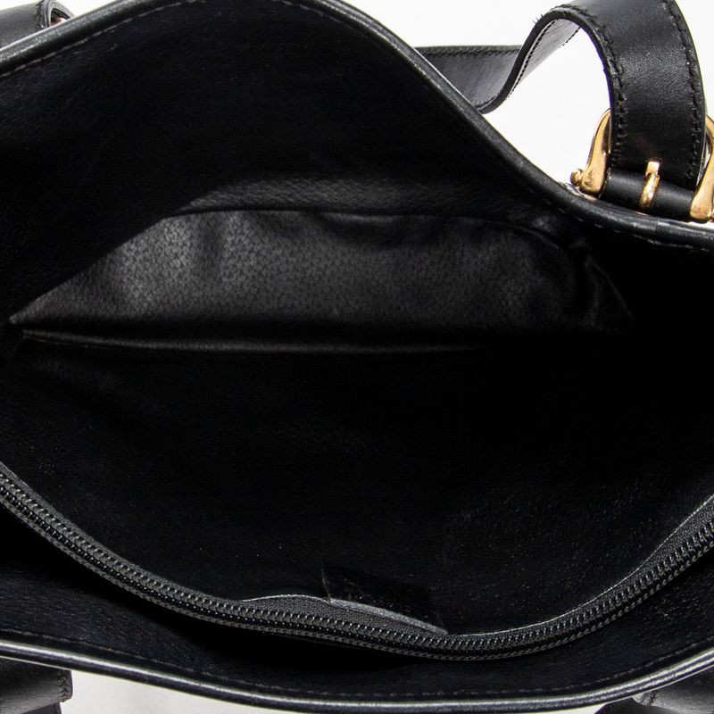 Celine Vintage Bucket Tote Black/brown Macadam PVC Canvas A