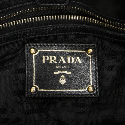 Prada Petite Shopping Tote Black Tessuto Gaufre Canvas A