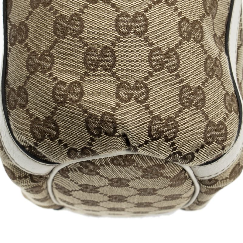 Gucci Small Dring Bucket Tote White/beige GG Canvas A