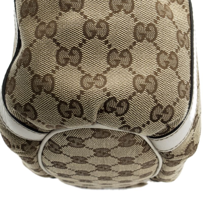 Gucci Small Dring Bucket Tote White/beige GG Canvas A