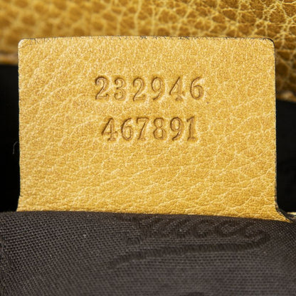 Gucci Vertical Bamboo Bar Shopper Yellow/beige GG Canvas A