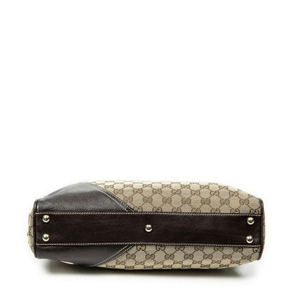 Gucci Brit Satchel Bag Brown/beige GG Canvas A