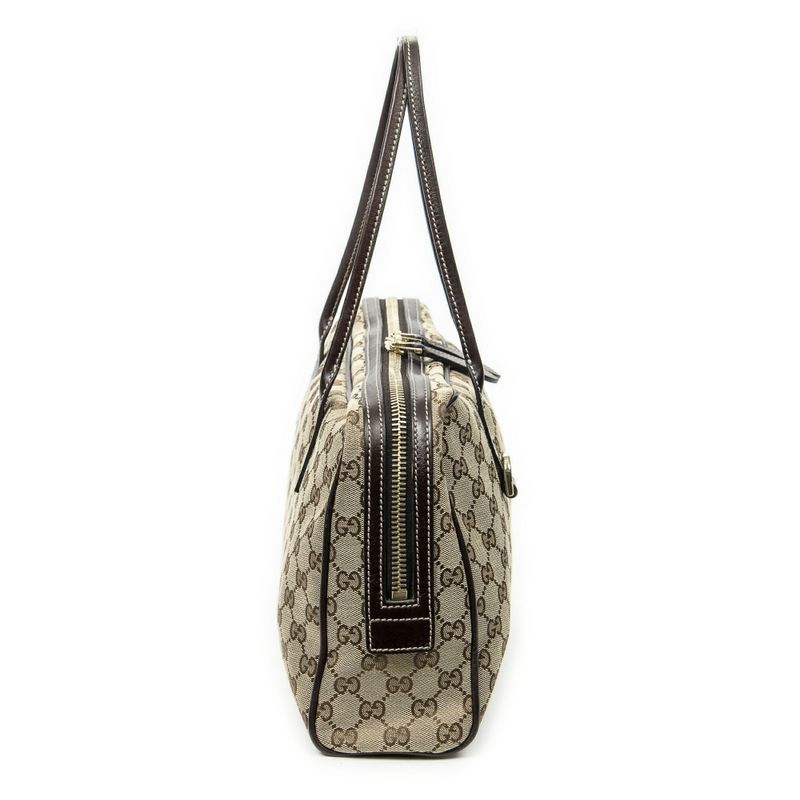 Gucci Brit Satchel Bag Brown/beige GG Canvas A