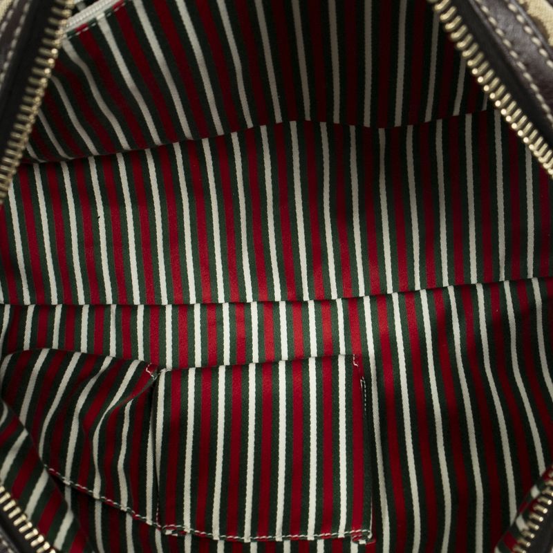 Gucci Brit Satchel Bag Brown/beige GG Canvas A