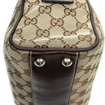 Gucci Brit Satchel Bag Brown/beige GG Canvas A