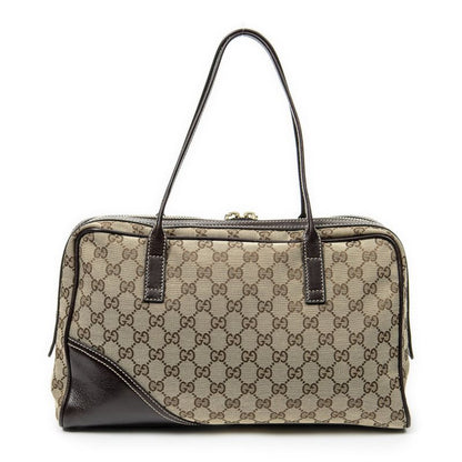 Gucci Brit Satchel Bag Brown/beige GG Canvas A