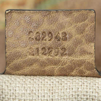 Gucci Large Ribecchio Sunset Tote Brown Red Orange Monogram Straw Ribecchio