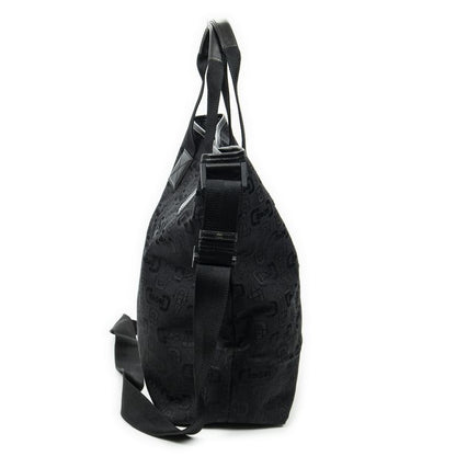 Gucci 2-way Tote Black Horsebit Printed G Canvas A