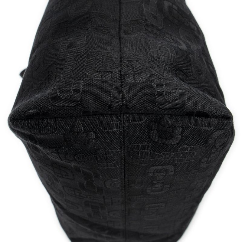 Gucci 2-way Tote Black Horsebit Printed G Canvas A