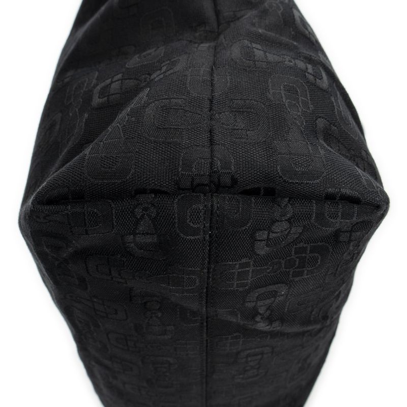 Gucci 2-way Tote Black Horsebit Printed G Canvas A