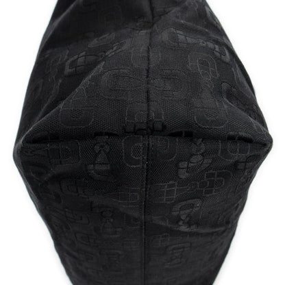 Gucci 2-way Tote Black Horsebit Printed G Canvas A