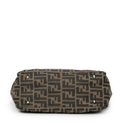 Fendi Small FF Open Tote Tan/brown Zucca Canvas A