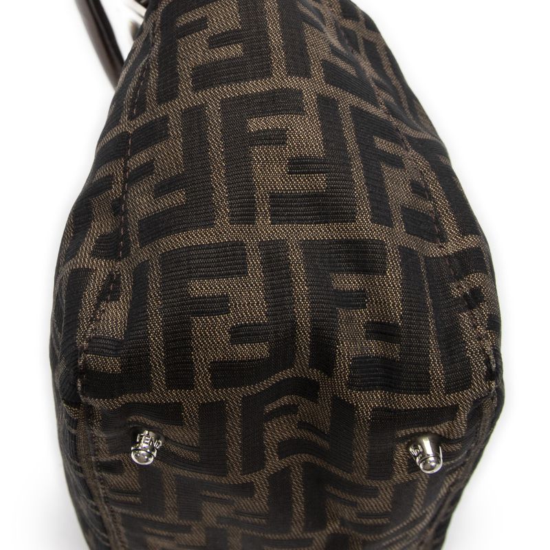 Fendi Small FF Open Tote Tan/brown Zucca Canvas A