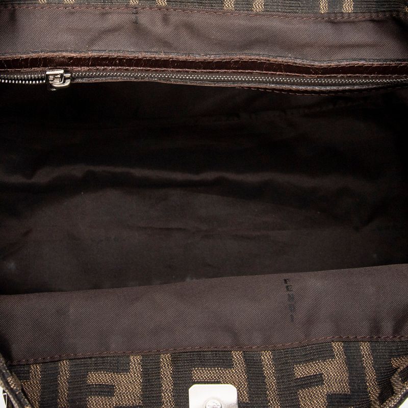 Fendi Small FF Open Tote Tan/brown Zucca Canvas A