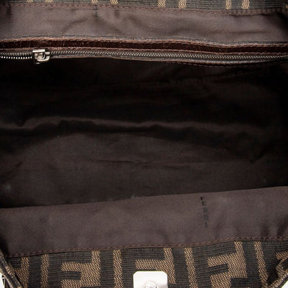 Fendi Small FF Open Tote Tan/brown Zucca Canvas A