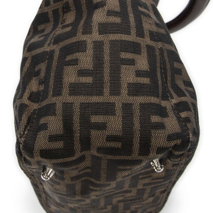 Fendi Small FF Open Tote Tan/brown Zucca Canvas A
