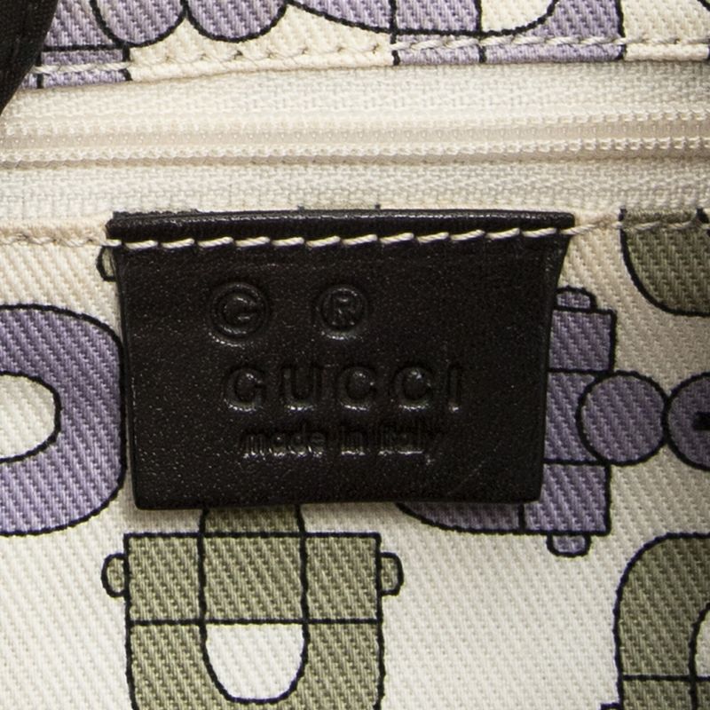 Gucci Colbert Hobo Brown GG Nylon Canvas A