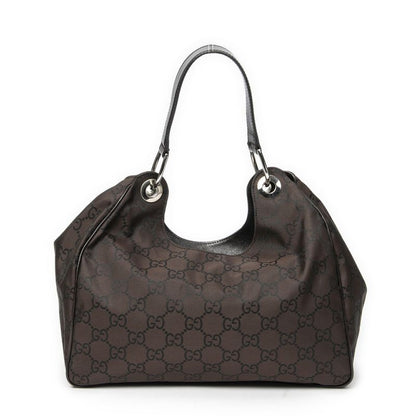 Gucci Colbert Hobo Brown GG Nylon Canvas A
