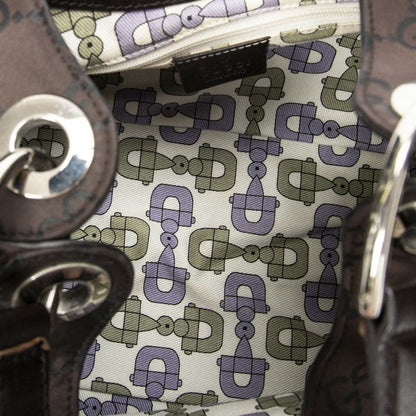 Gucci Colbert Hobo Brown GG Nylon Canvas A