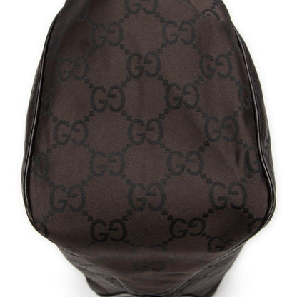 Gucci Colbert Hobo Brown GG Nylon Canvas A