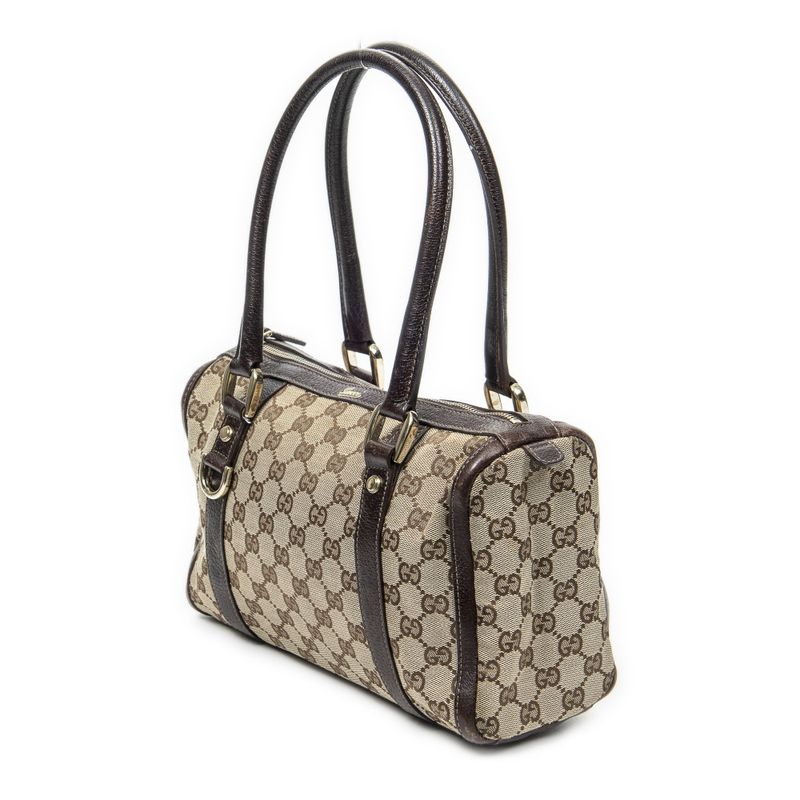 Gucci Abby Boston Beige/brown GG Canvas AB