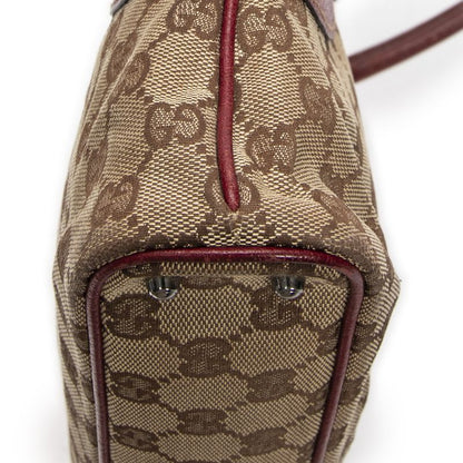 Gucci Tote Bag Beige/red GG Canvas AB