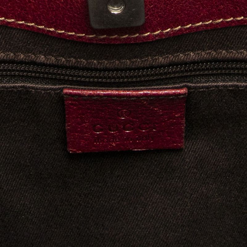 Gucci Tote Bag Beige/red GG Canvas AB