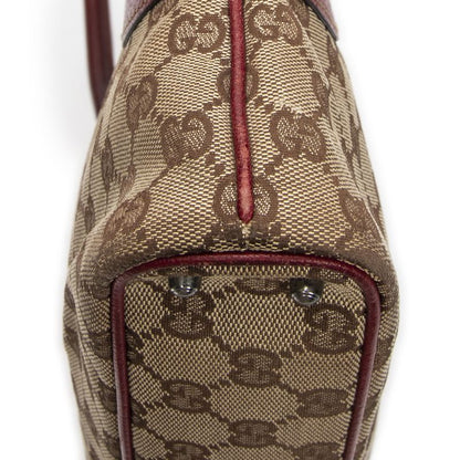 Gucci Tote Bag Beige/red GG Canvas AB
